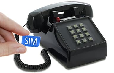 Opis PushMeFon Mobile 4G携帯電話:プッシュボタン レトロ GSM デスク携帯電話 - ホームシニア携帯電話 ヴィンテージ電話スタイルでロック解除済み - ブラック