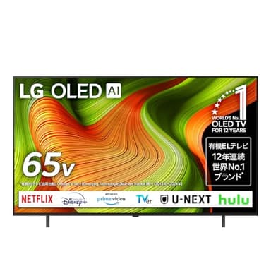 LG 有機ELテレビ OLED65B5PJA 65V型 4Kチューナー内蔵/スマートテレビ/ネット動画対応//120Hz/FILMMAKER MODE™/2025年モデル
